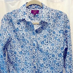 J.Crew Button Down Liberty Print Blouse